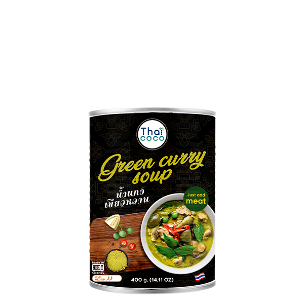 Green curry soup (No vegetable) 400 ml.